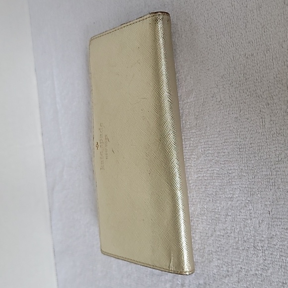 Kate Spade New York gold shimmer long wallet - Picture 5 of 16